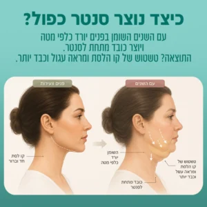 המסת שומן בסנטר שירה כרמי גני תקוה